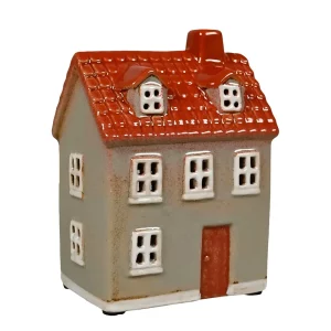 Maison-photophore Scandinave – Céramique grise