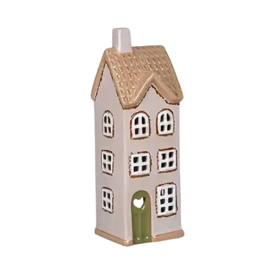 Maison-photophore Scandinave - Céramique grise – Image 2