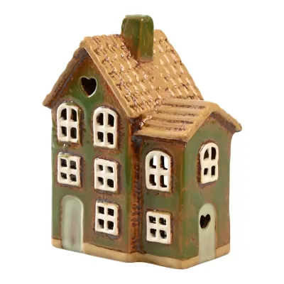 Maison-photophore Scandinave - Céramique verte – Image 2