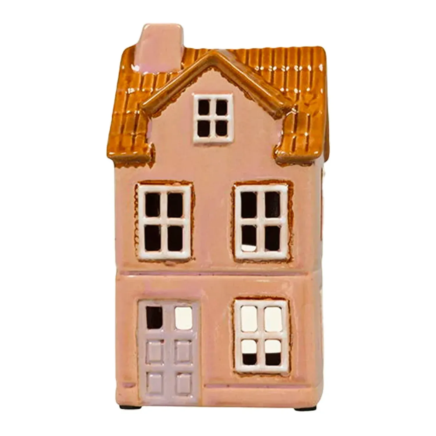 Maison-photophore Scandinave - Céramique violette