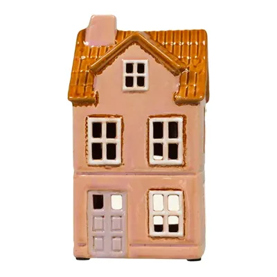 Maison-photophore Scandinave - Céramique violette