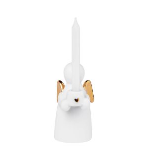 Mini Bougeoir Ange-Gardien – Doré