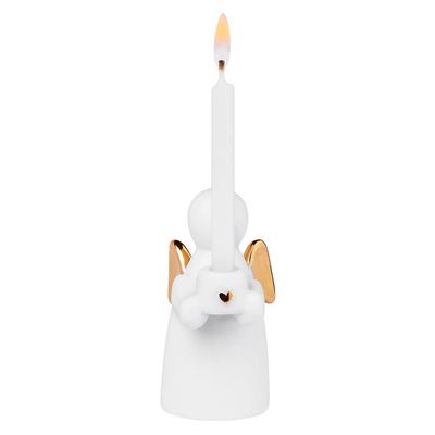Mini Bougeoir Ange-Gardien - Doré