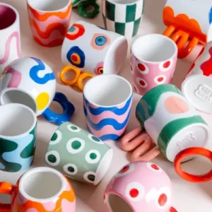 Mug Valentina - Dancing Dots | Vert
