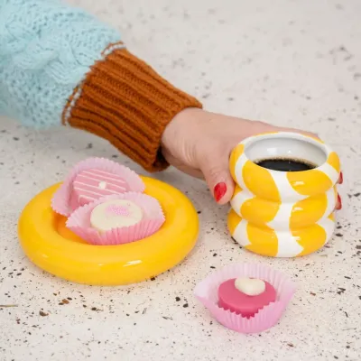 Mug avec sous-tasse Casimiro - Wavy Rumba