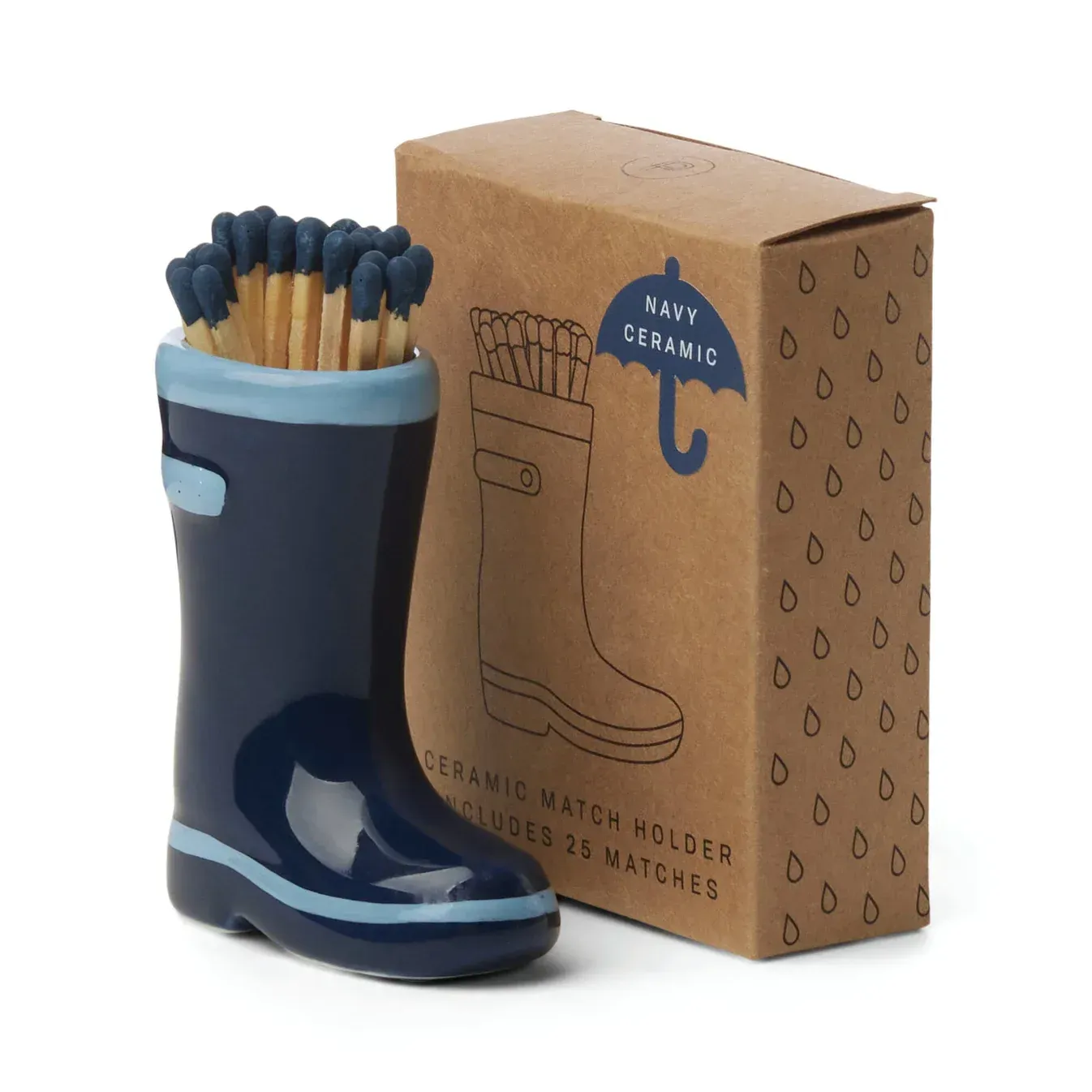 Porte-allumettes Botte de Pluie – Bleu