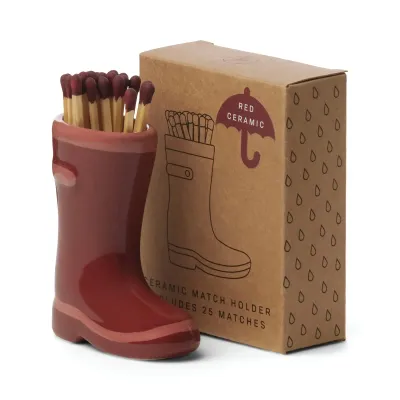 Porte-allumettes Botte de Pluie - Rouge