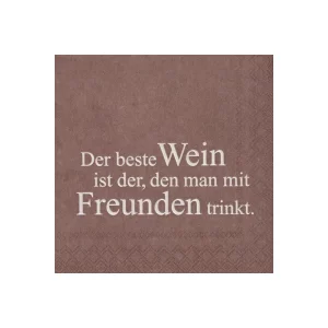 Serviettes Cocktail "Der Beste Wein"