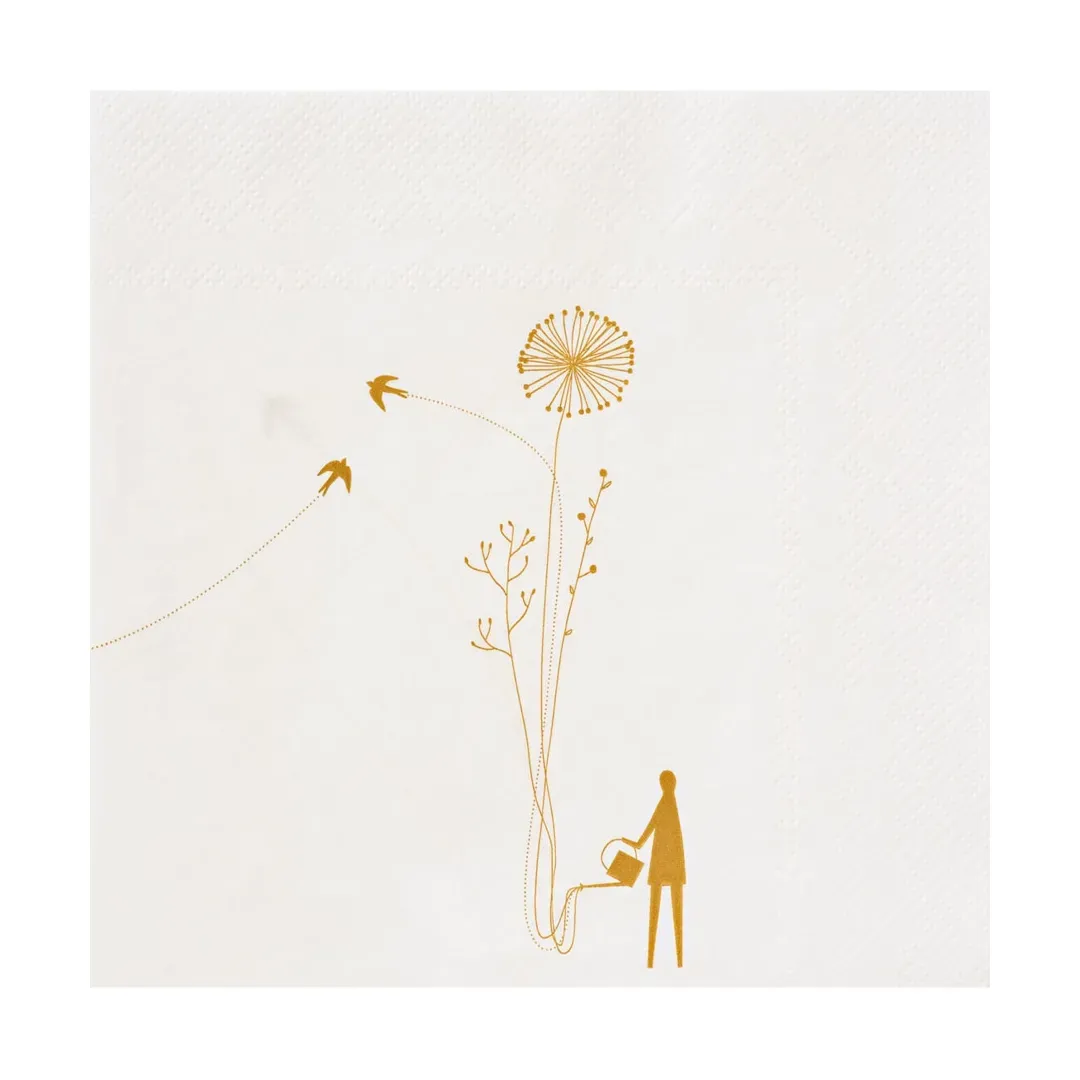 Serviettes Fleurs