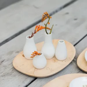 Set 4 Minivases - Blanc