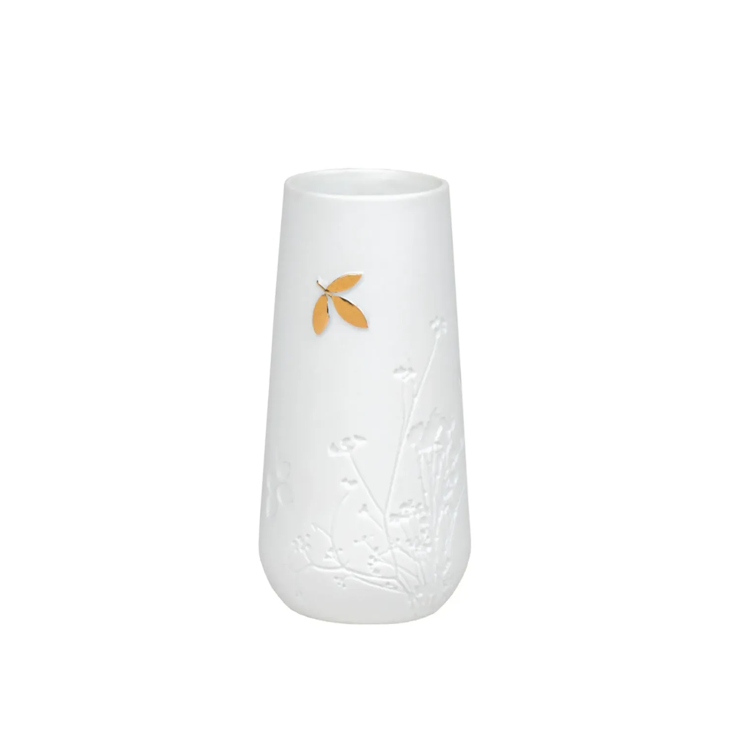 Vase Feuille Dorée - Petit