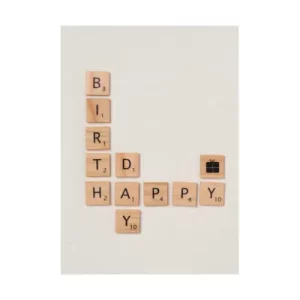 lettres en bois-carte happy birthday