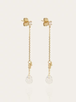 Boucles d'oreilles Orine - Acier Doré