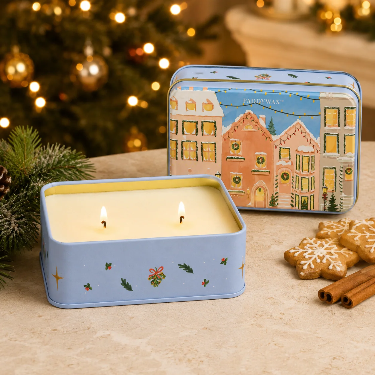 Bougie parfumée Boîte de Noël - Gingerbread