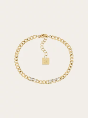 Bracelet Azilis - Acier Doré