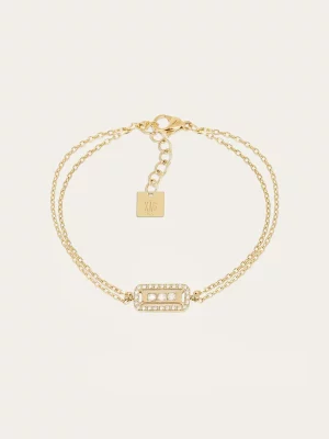 Bracelet Cléophée - Acier Doré