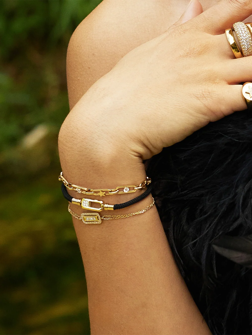 Bracelet Cléophée - Acier Doré (Copie)