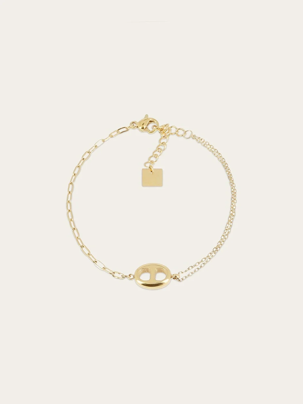 Bracelet Flint - Acier Doré