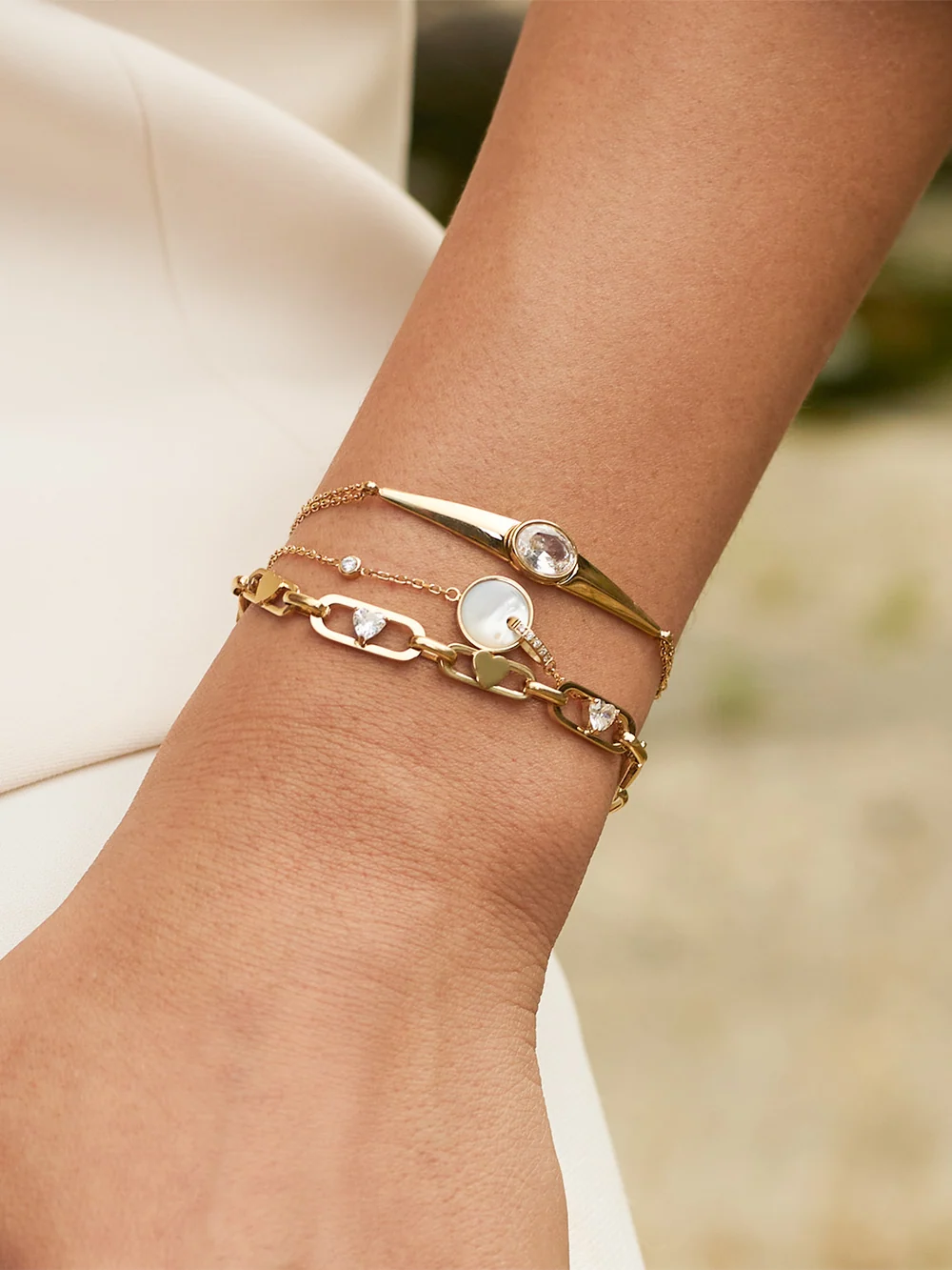Bracelet Ornella - Acier Doré