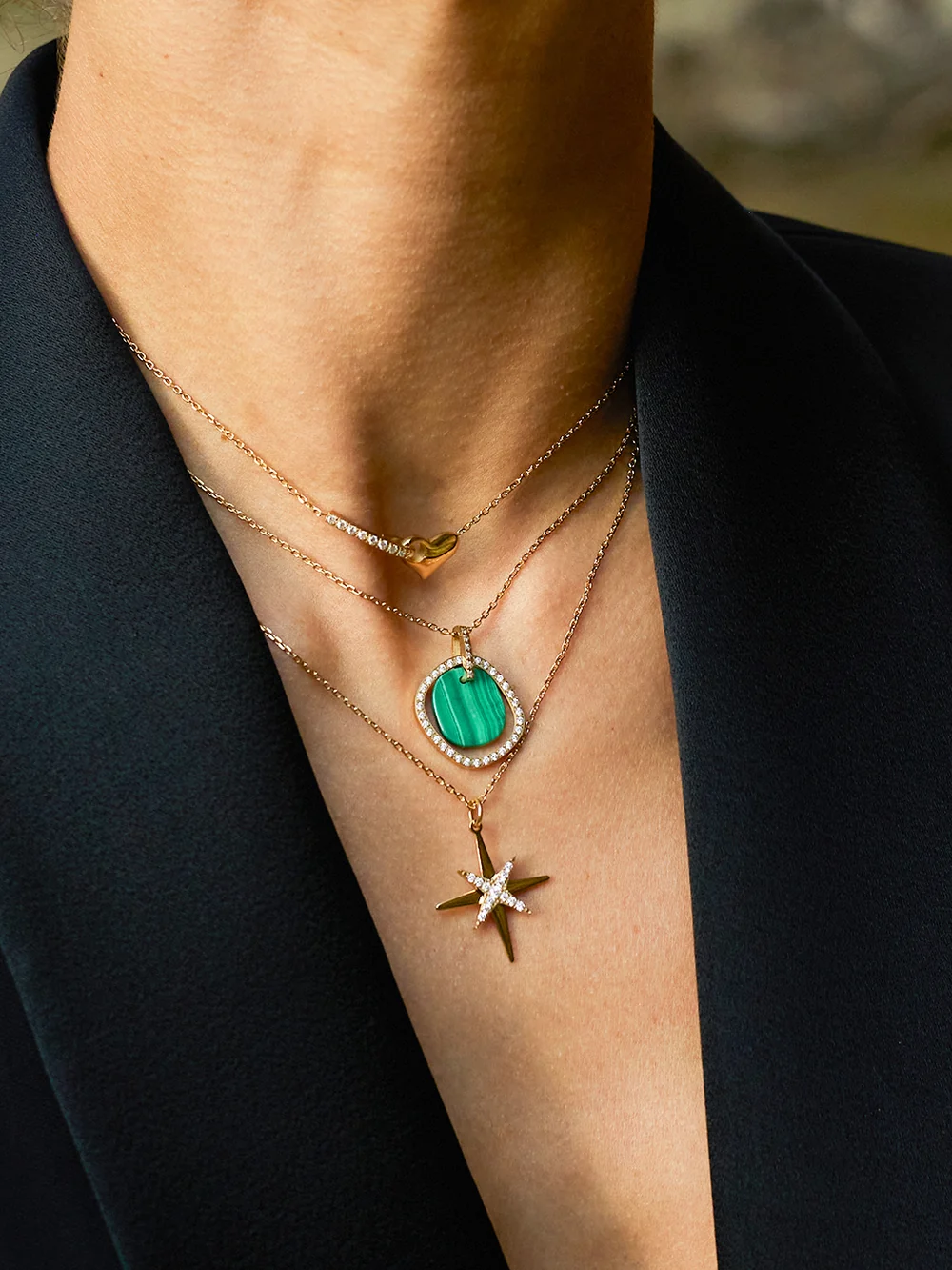 Collier Léor - Acier Doré
