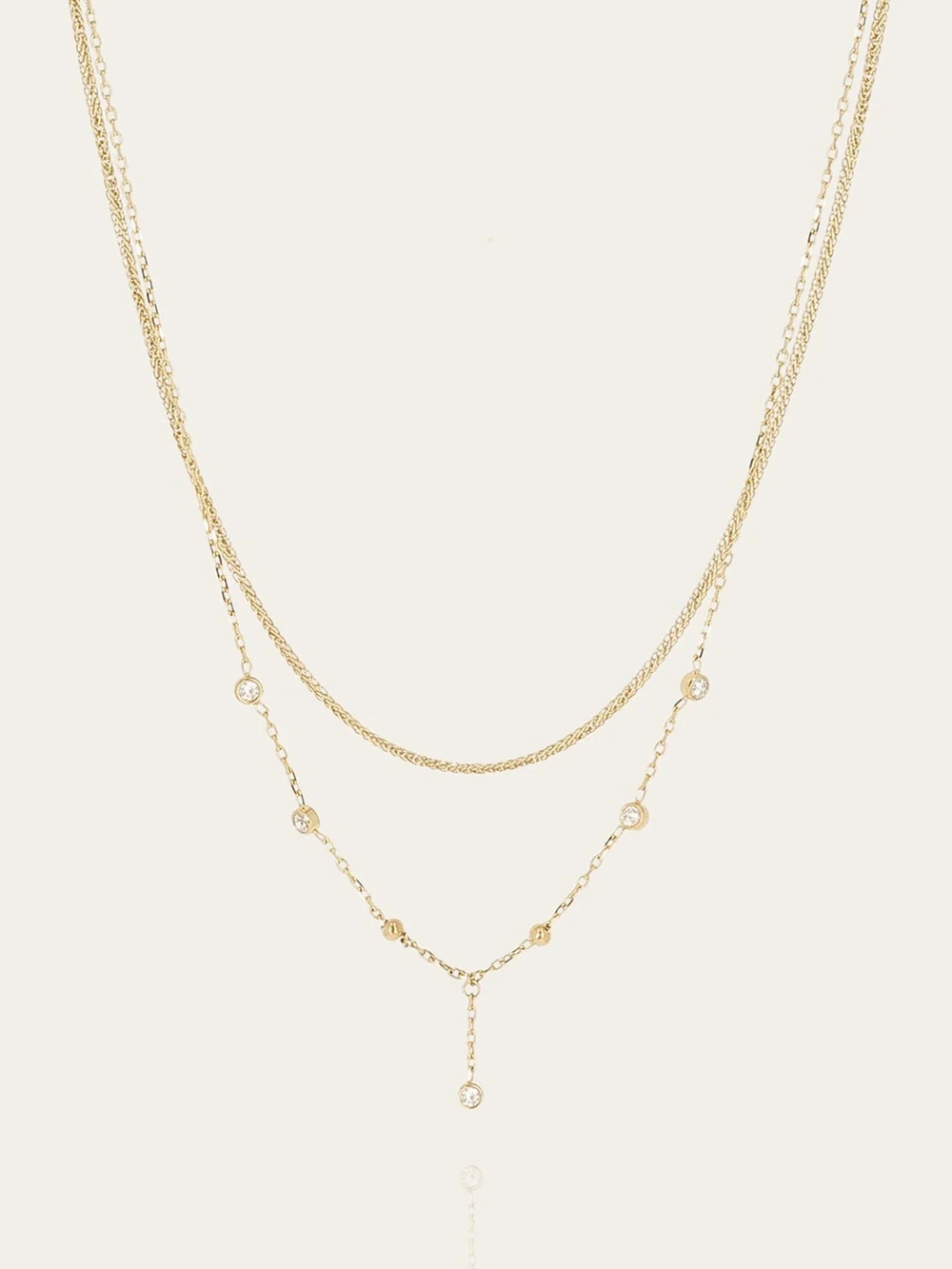 Collier Aeternis - Acier Doré
