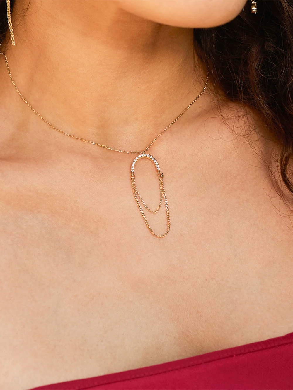 Collier Célio - Acier Doré