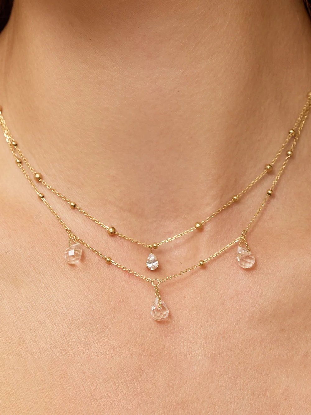 Collier Célyne - Acier Doré