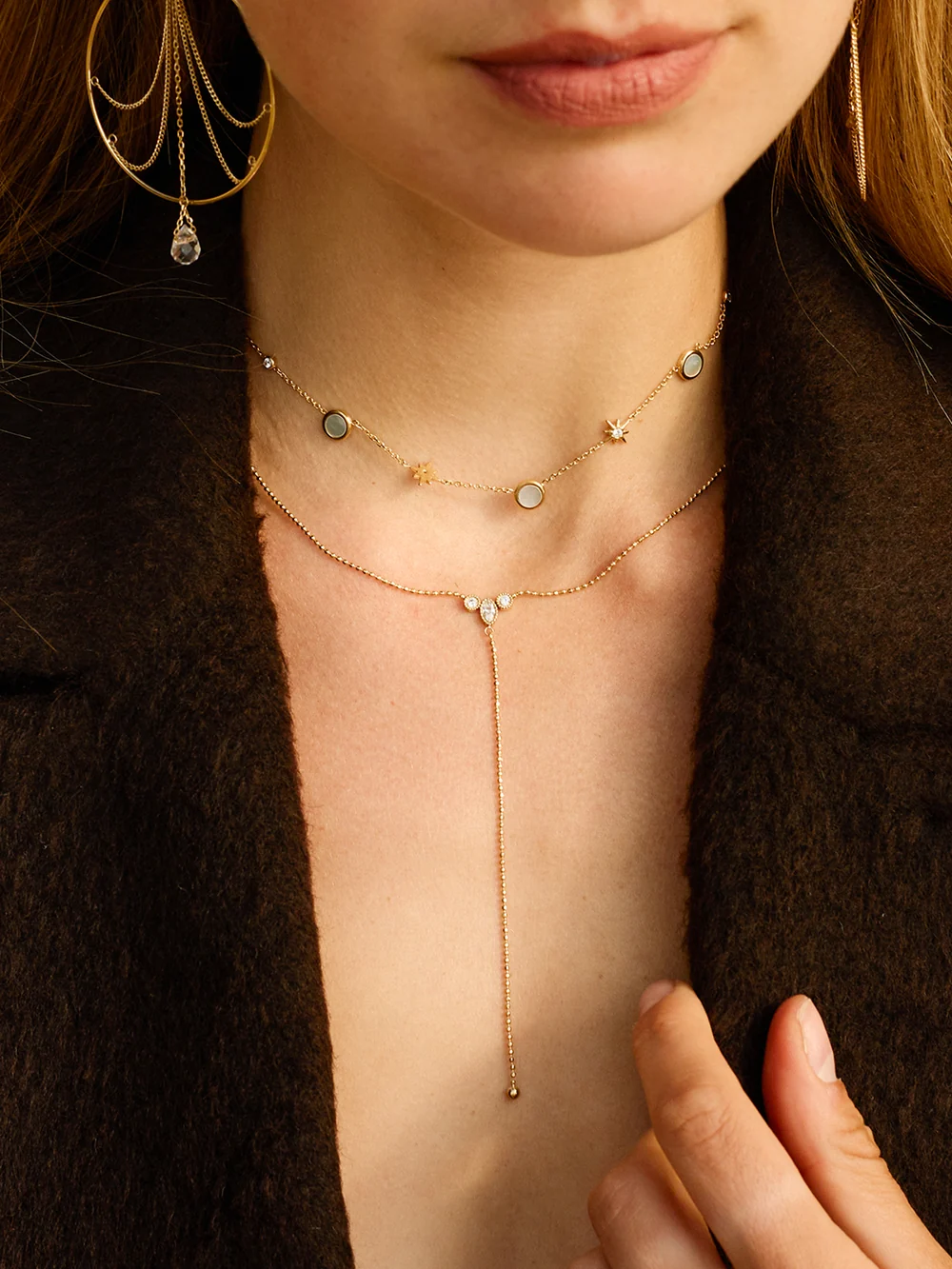 Collier Naïade - Acier Doré
