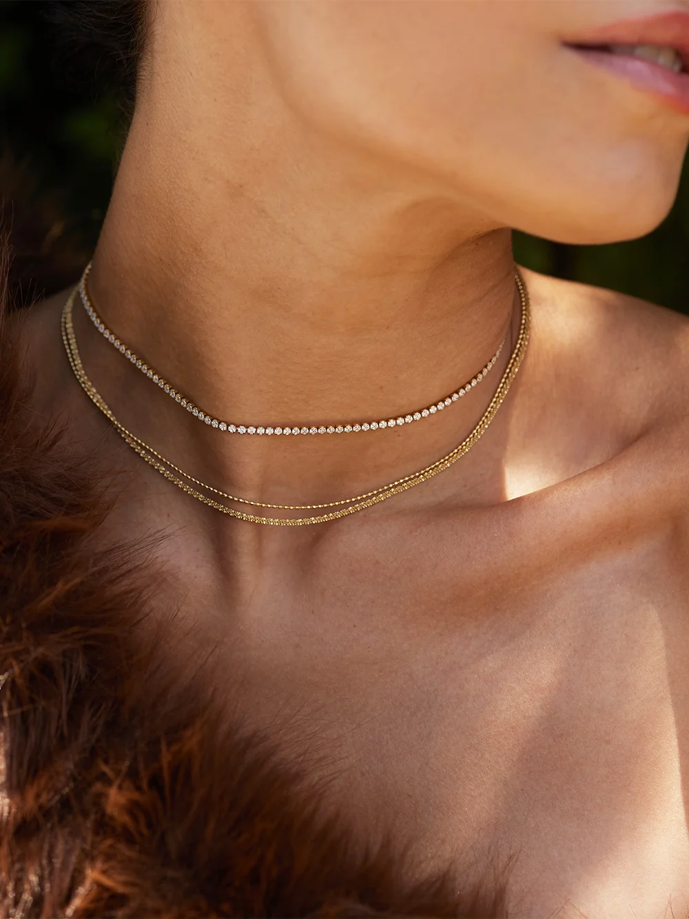 Collier Nero - Acier Doré