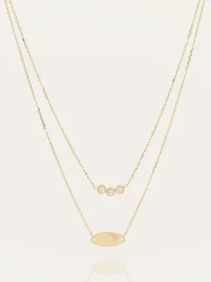 Collier Sestu - Acier Doré