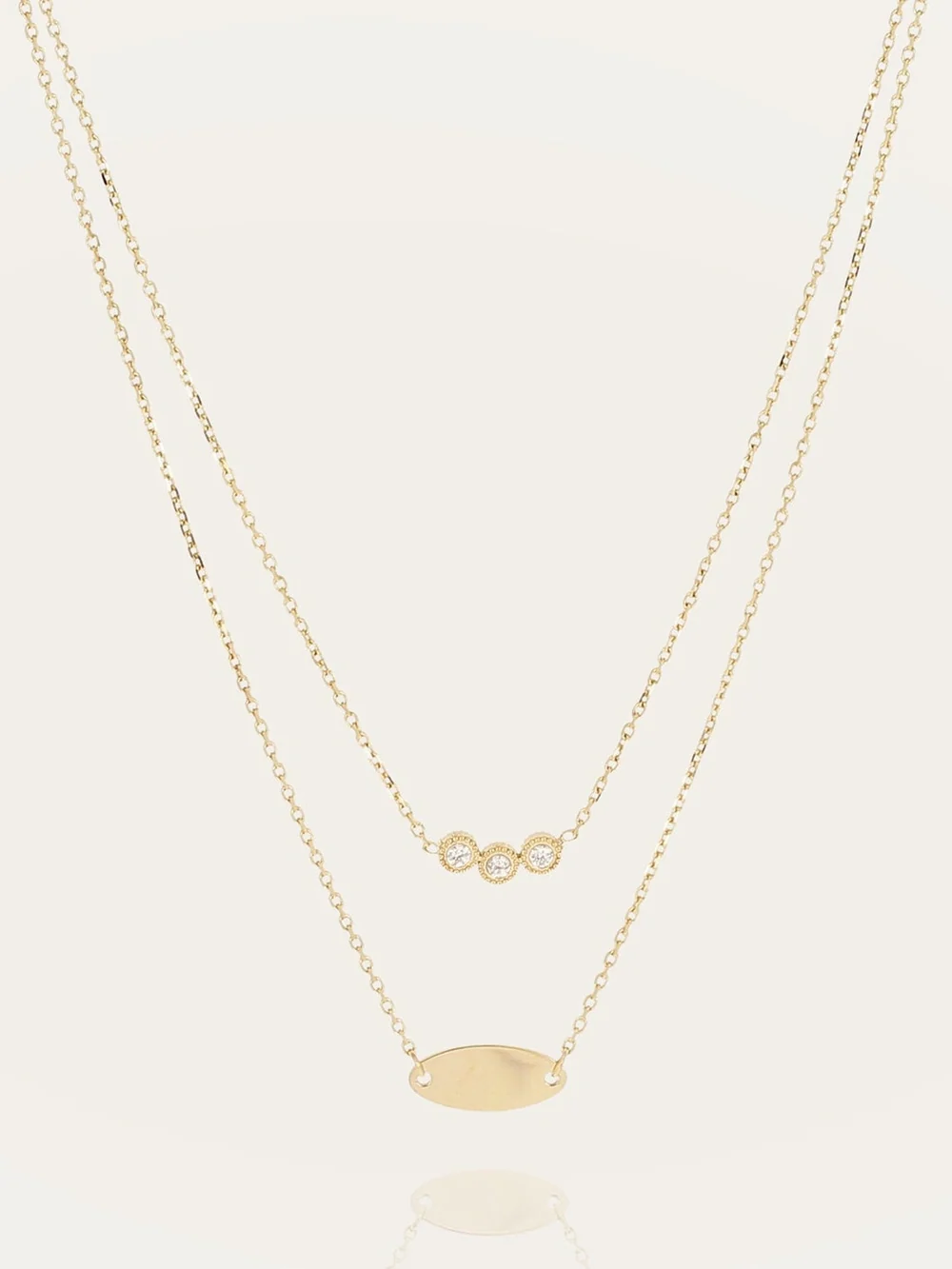 Collier Sestu - Acier Doré