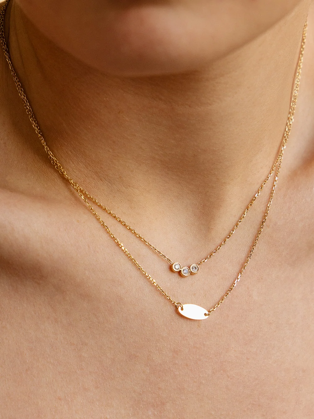 Collier Sestu - Acier Doré